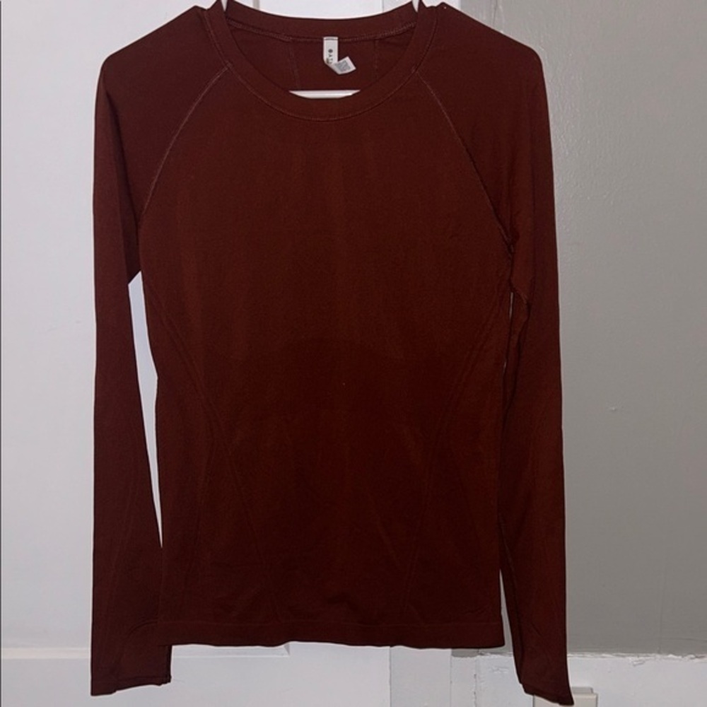 NWOT Athleta Momentum Seamless Top Rust- Small